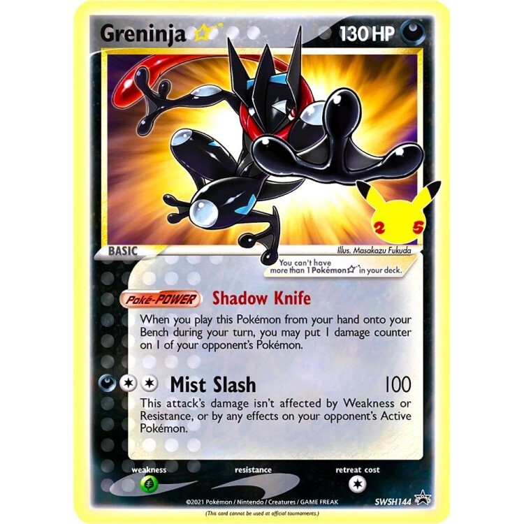SWSH144 Greninja Star P Promo Pokemon English Raw Card