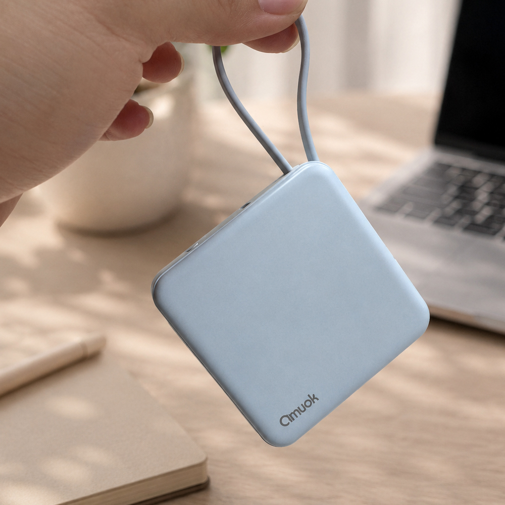 【amuok】Cube迷你雙線行動電源 5000mAh