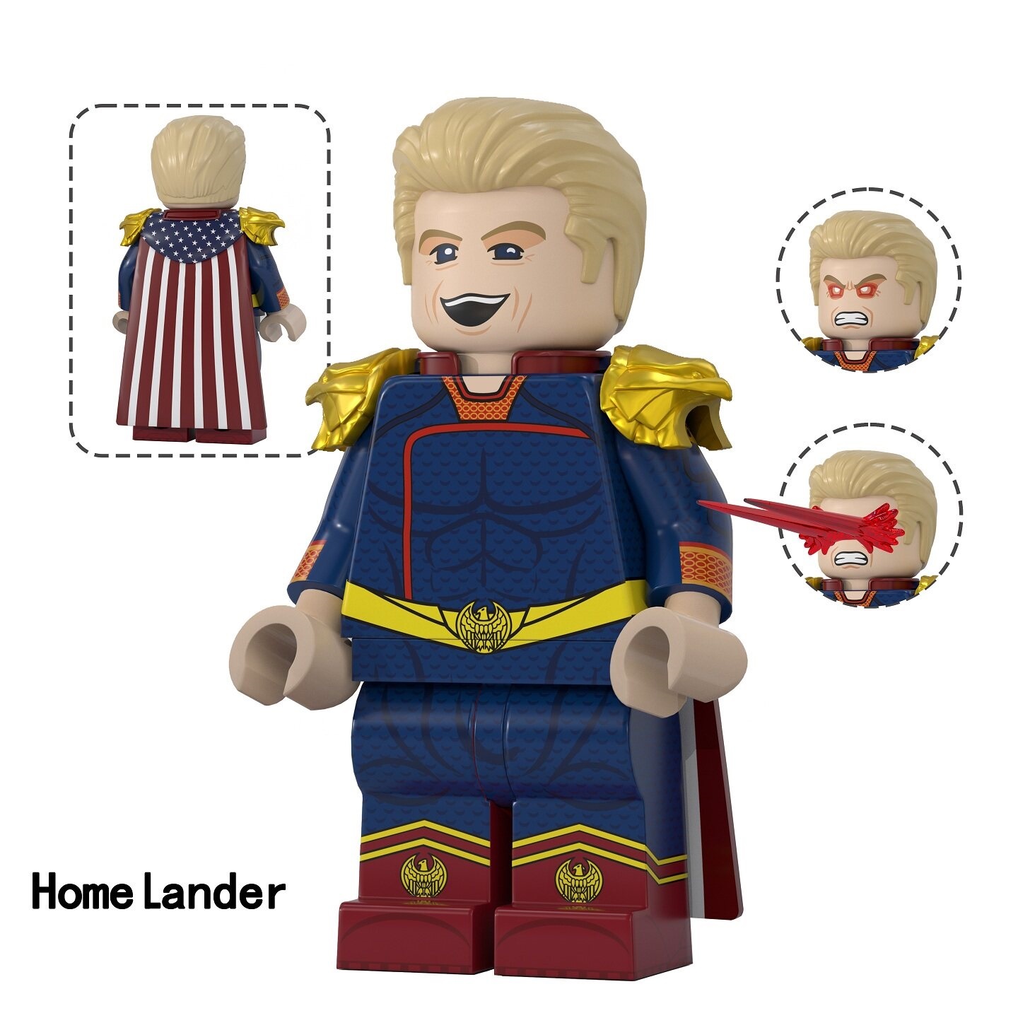 The Boys Home Lander Custom Minifigures Fit Lego TV6225 TV1207