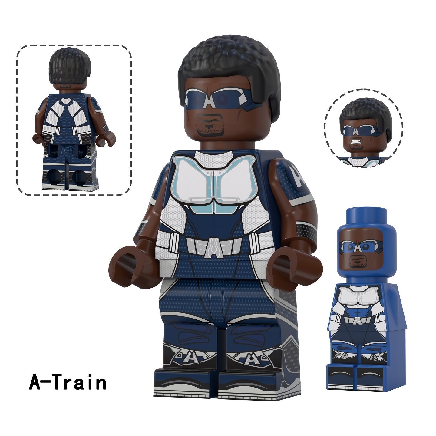 The Boys A-Train Custom Minifigures Fit Lego TV6225 TV1208