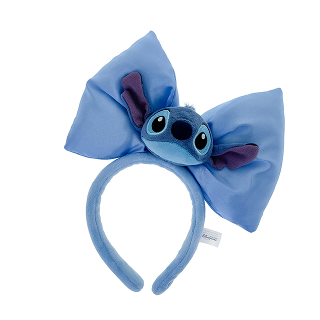 史迪奇 Stitch 立體絨毛 蝴蝶結 大頭 造型 髮圈 髮箍 星際寶貝 Lilo & Stitch -香港迪士尼樂園