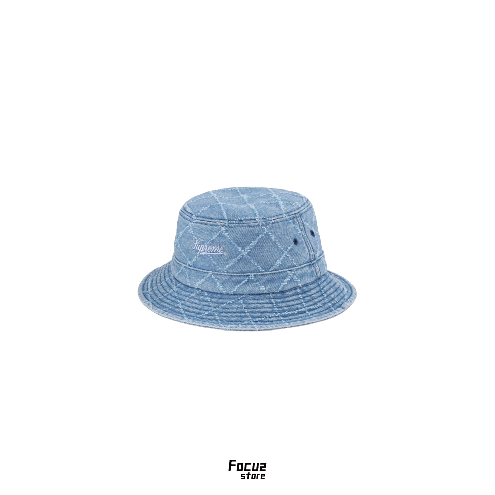【Focus Store】現貨秒發 Supreme FW23 Week5 Punched Denim Crusher 漁夫帽 藍色