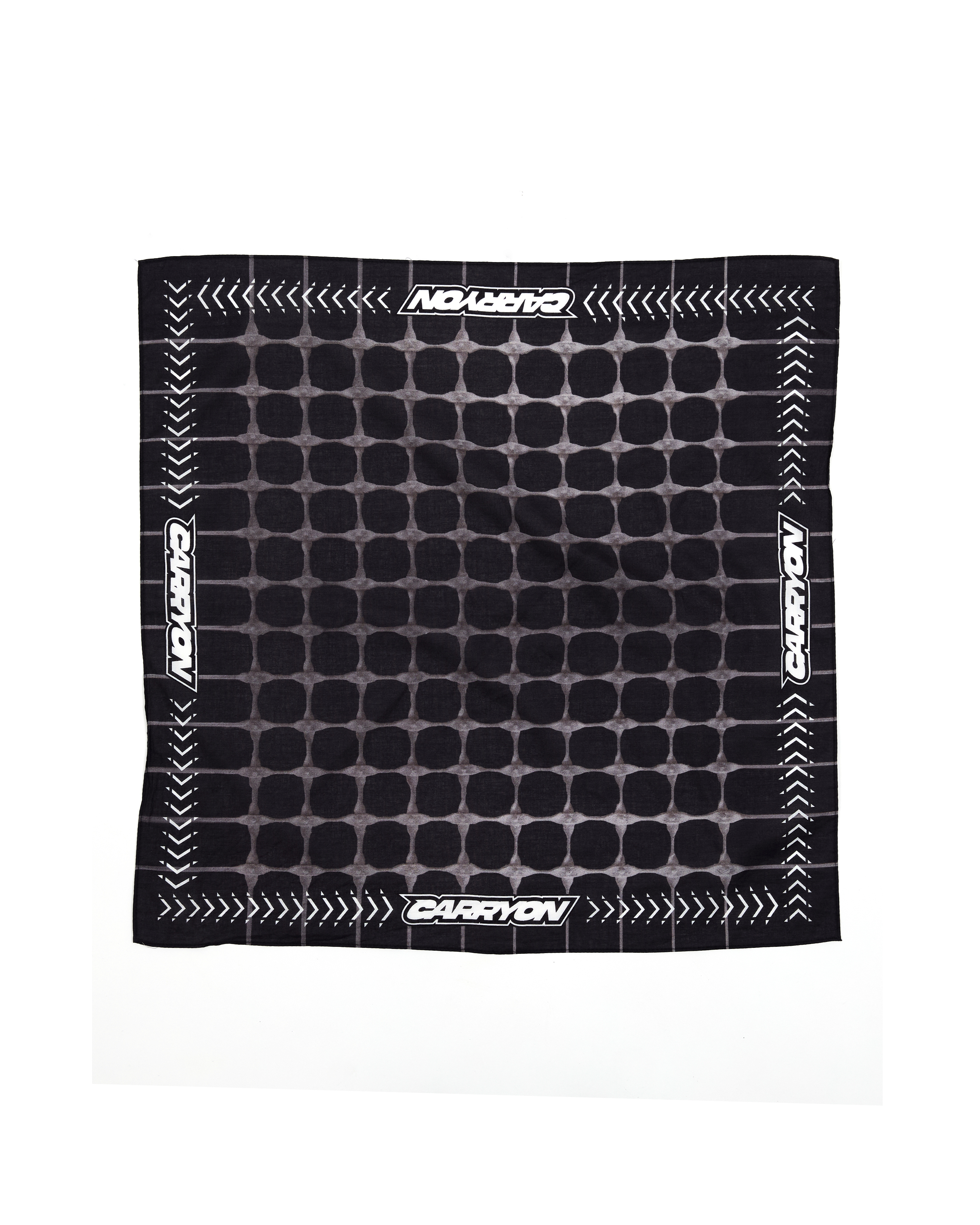 CARRYON 26SS Gridline Bandana 棉質 柵欄 格紋 頭巾