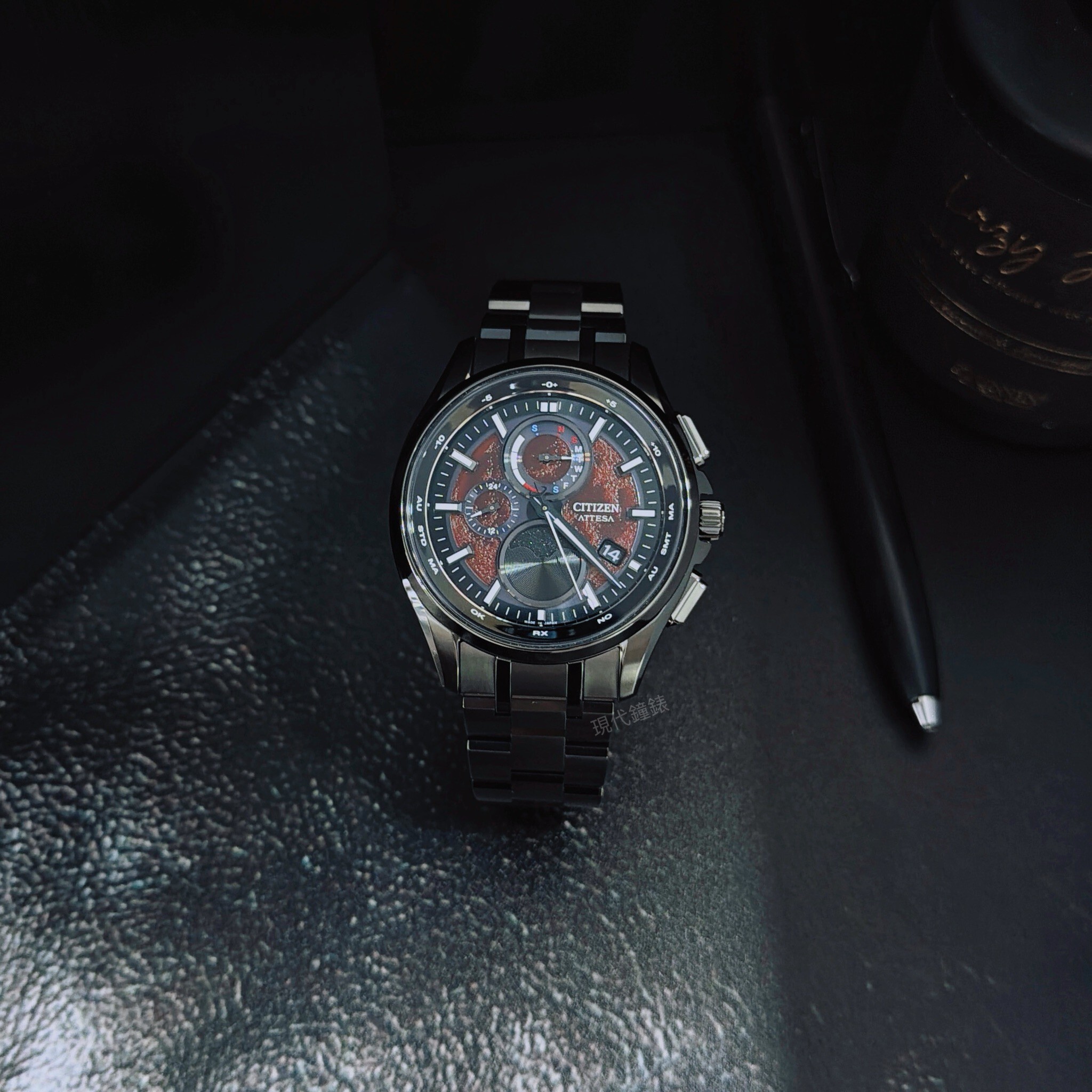 【CITIZEN 星辰】ATTESA 限量血月月相電波男腕錶BY1005-73Z 41.5mm 現代鐘錶