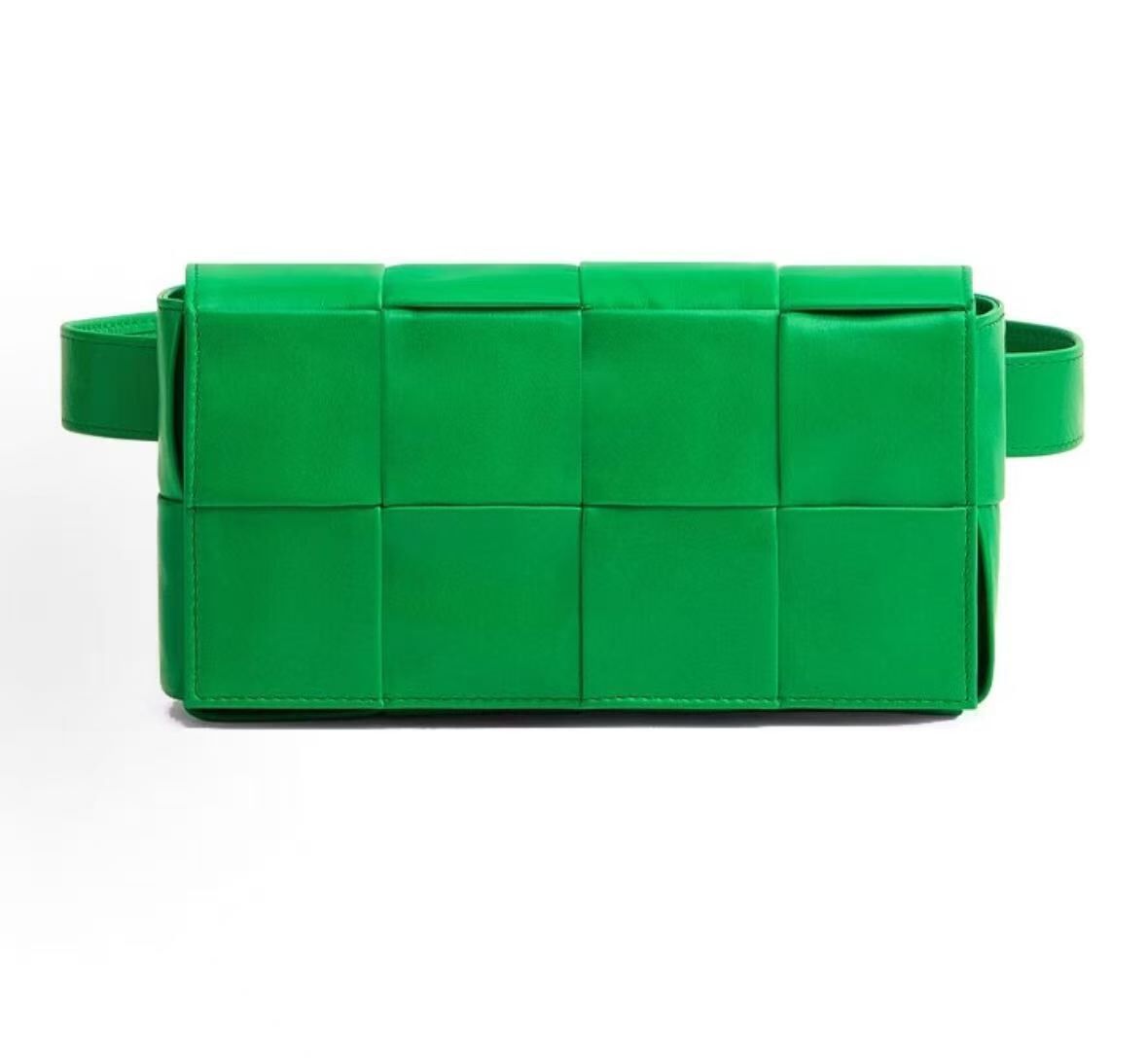 【預購】Bottega Veneta S072446 油臘皮腰包 (綠色)