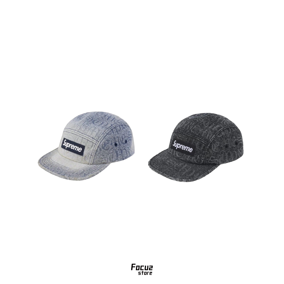 【Focus Store】現貨秒發 Supreme SS26 Week10 Stitched Old English Denim Camp Cap 五分割帽 兩色
