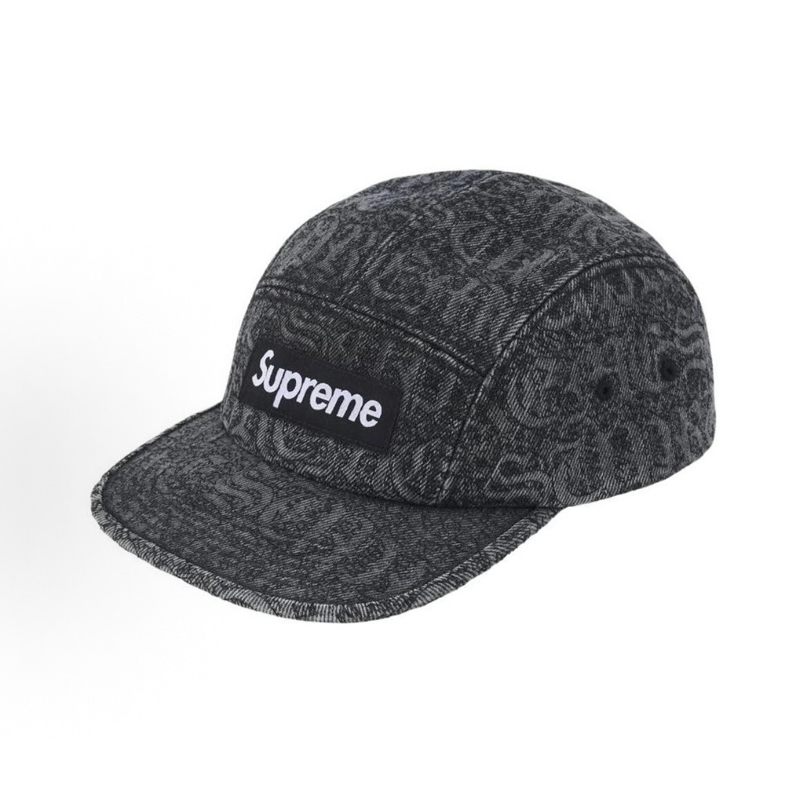 【Focus Store】現貨秒發 Supreme SS26 Week10 Stitched Old English Denim Camp Cap 五分割帽 兩色
