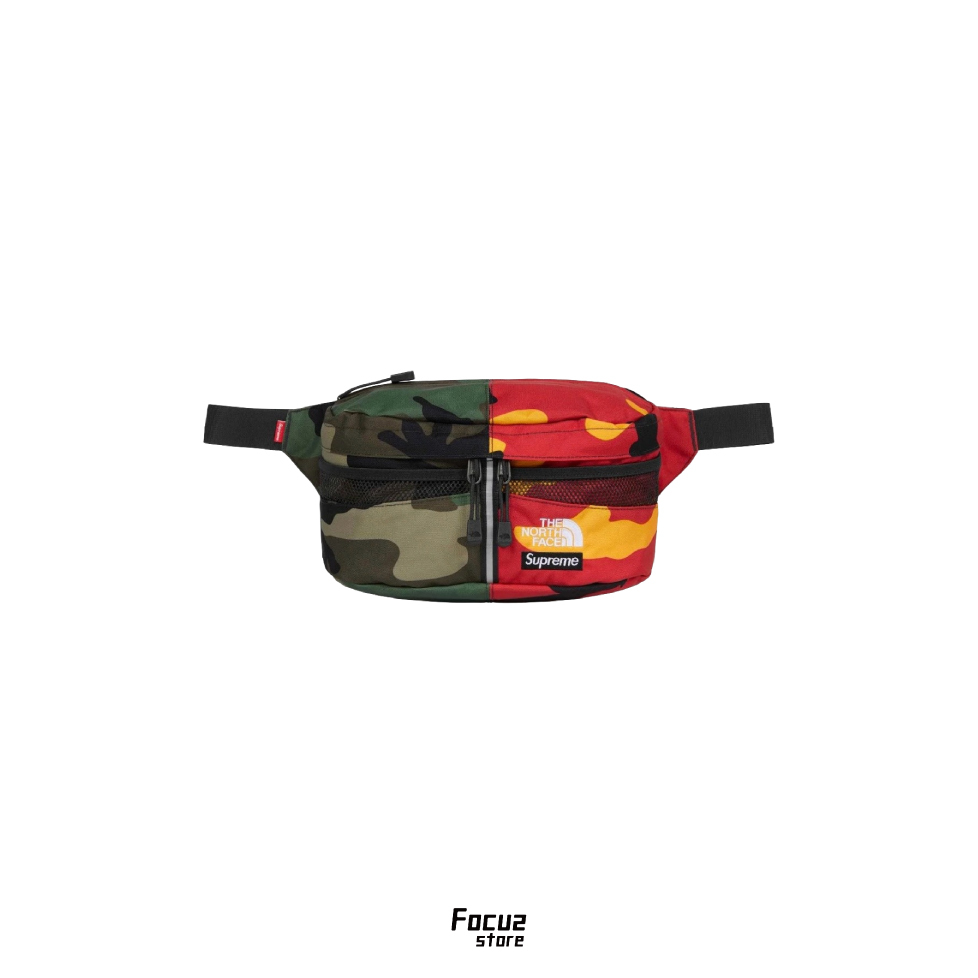 【Focus Store】現貨秒發 The North Face x Supreme SS24 Week3 Split Waist Bag 拼色 尼龍腰包