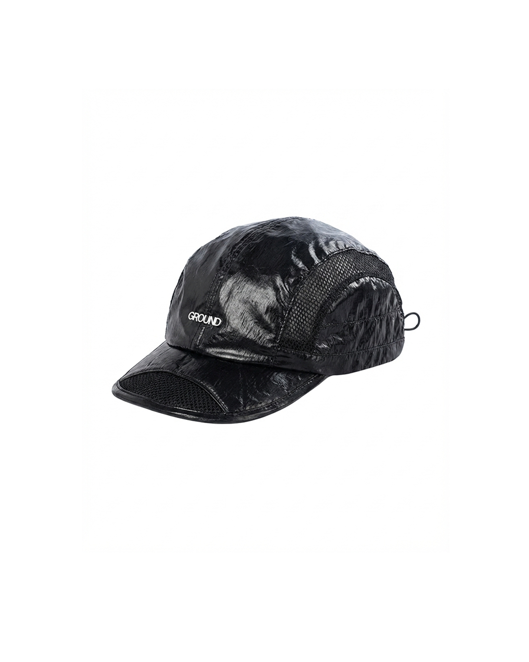 韓國IKAMPER GROUND MESH METAL CAMP CAP 黑色網布金屬標帽