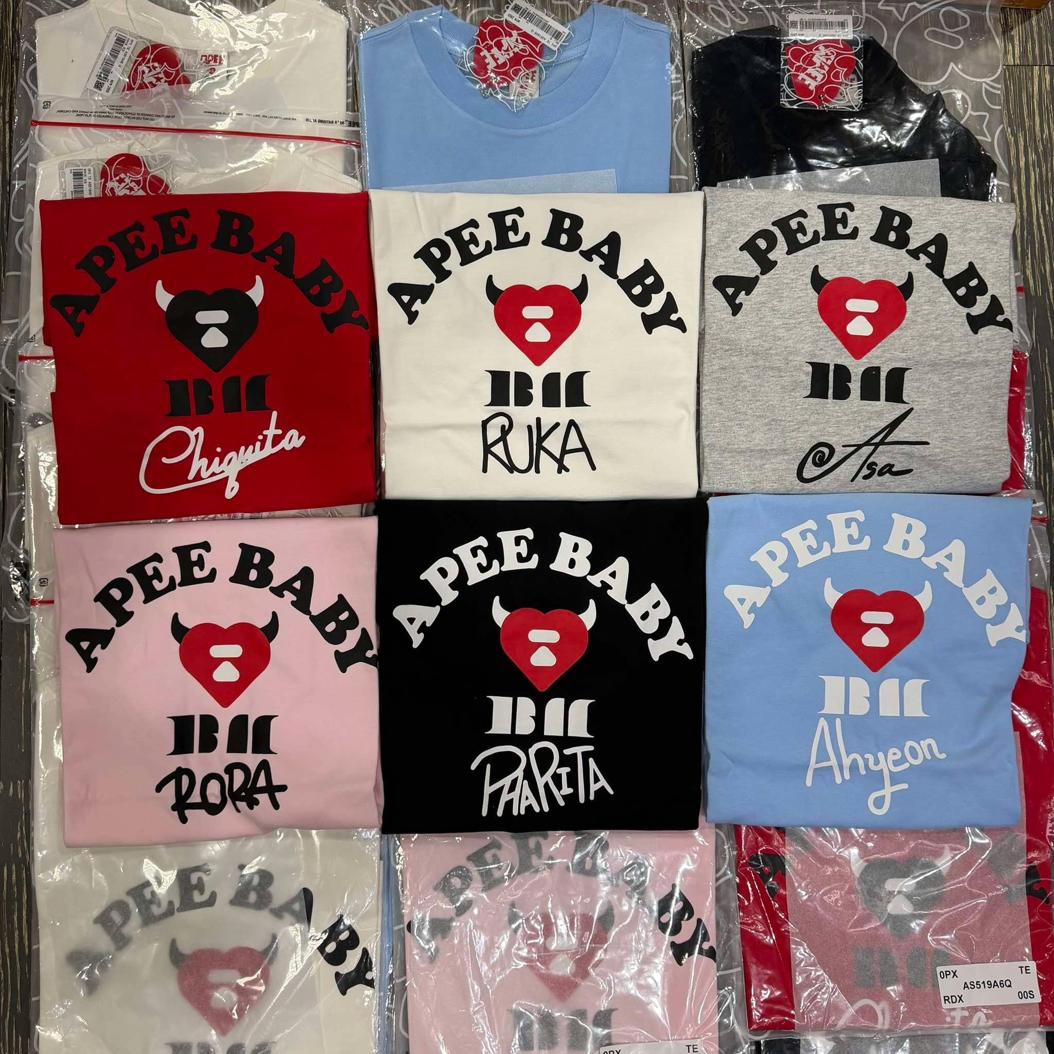 (GOAL) APEE X BABYMONSTER 聯名 手寫簽名 短Tee 0PXTEAS519A6Q 519