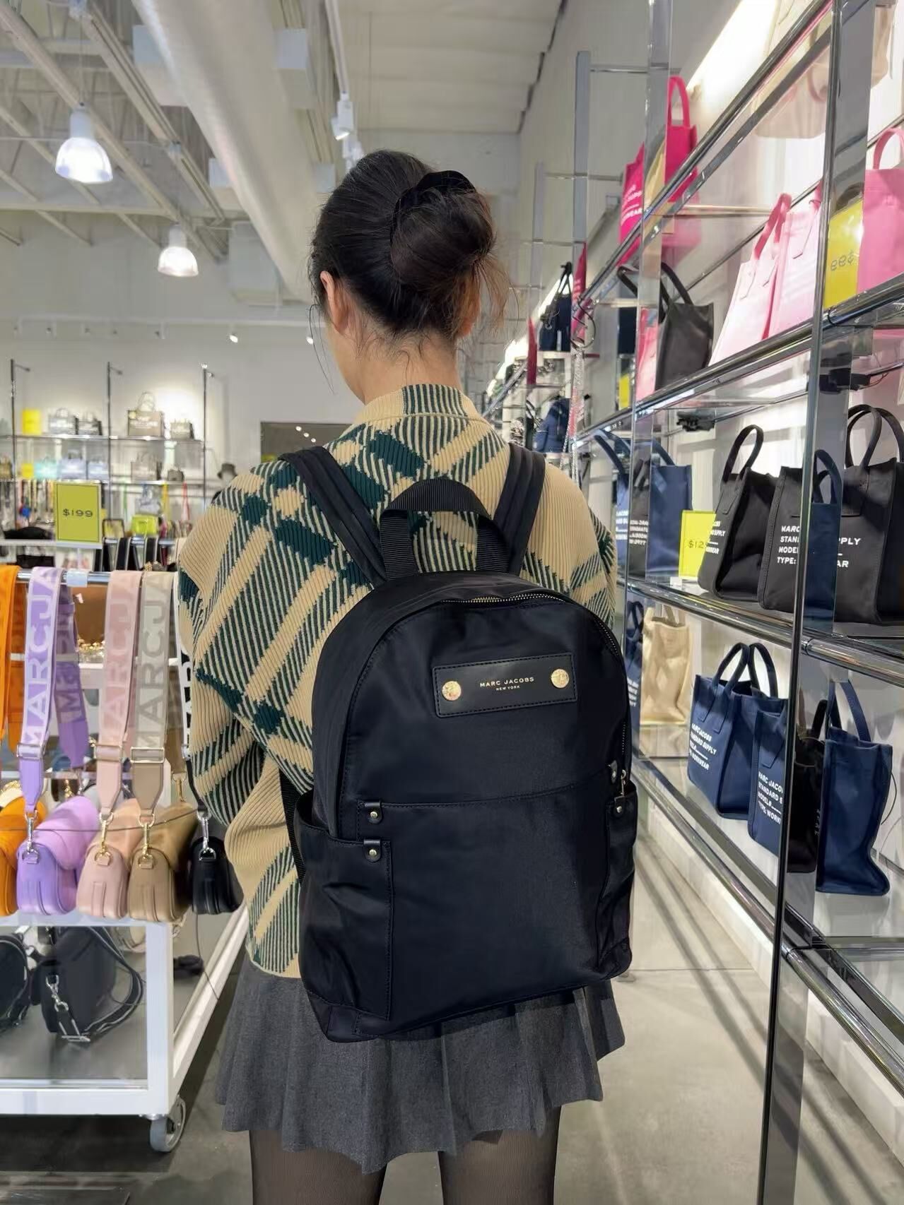 【直播】Marc Jacobs LX0724100 尼龍背囊 (黑色)