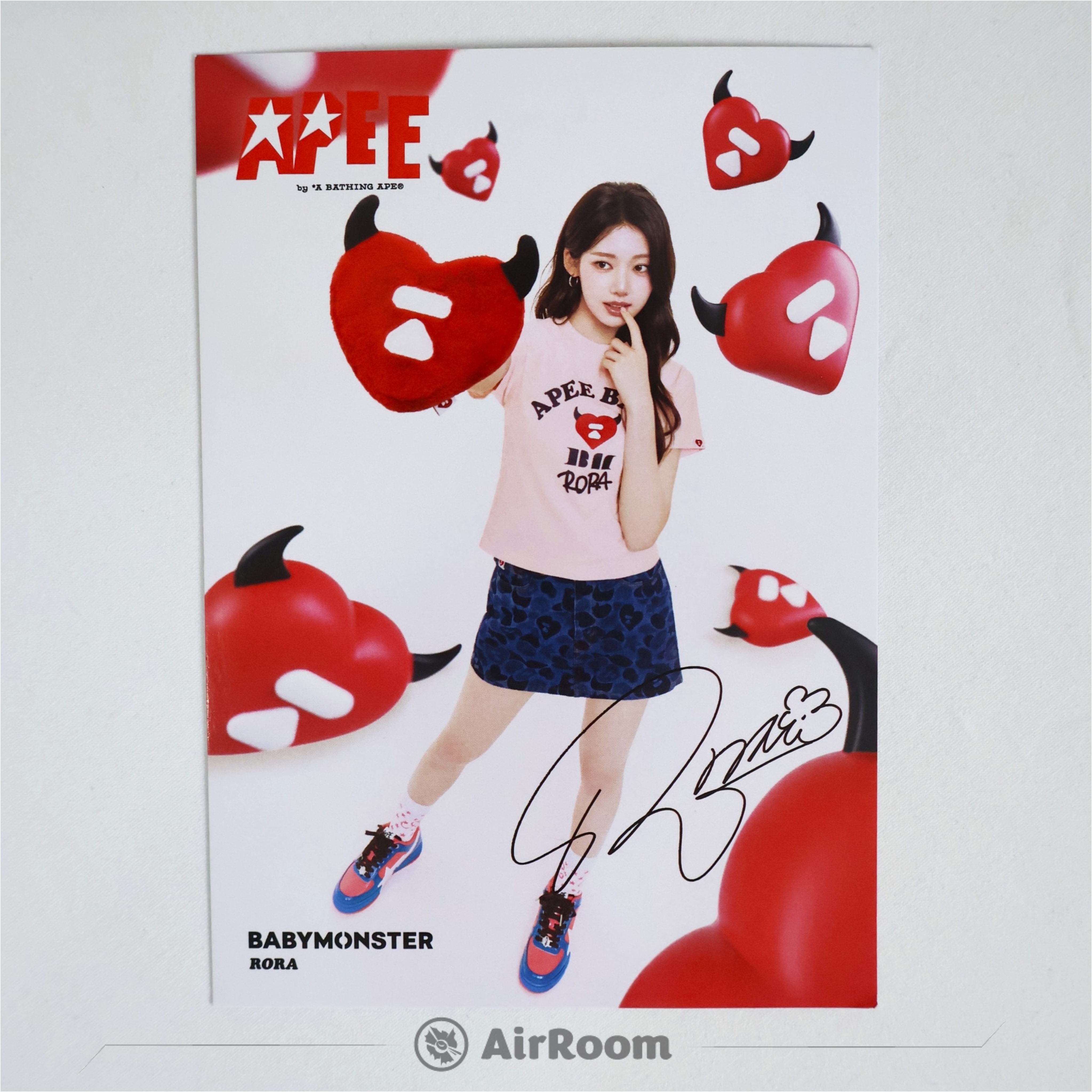 2026AW APEE X BABYMONSTER 聯名 明信片簽名照 現貨