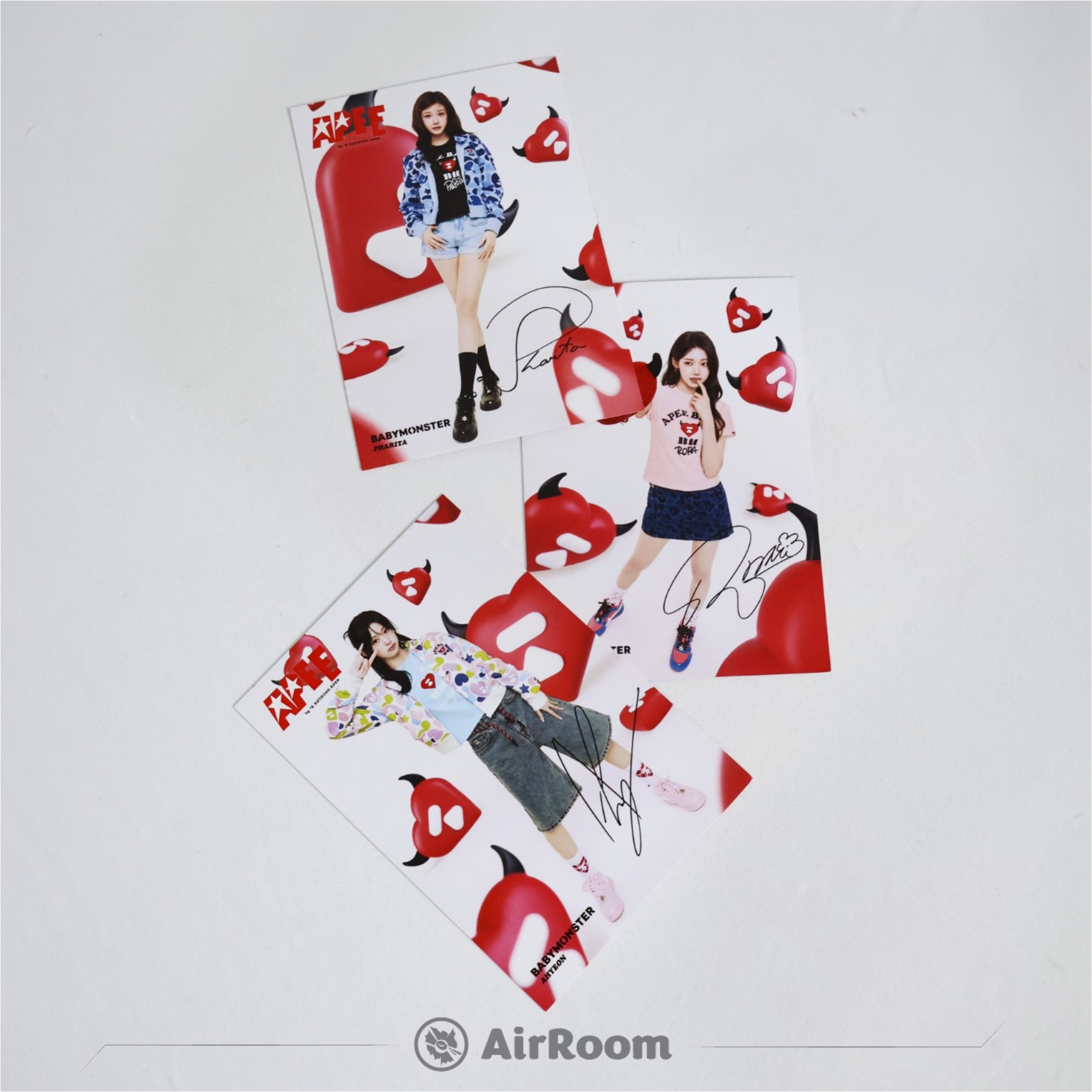 2026AW APEE X BABYMONSTER 聯名 明信片簽名照 現貨