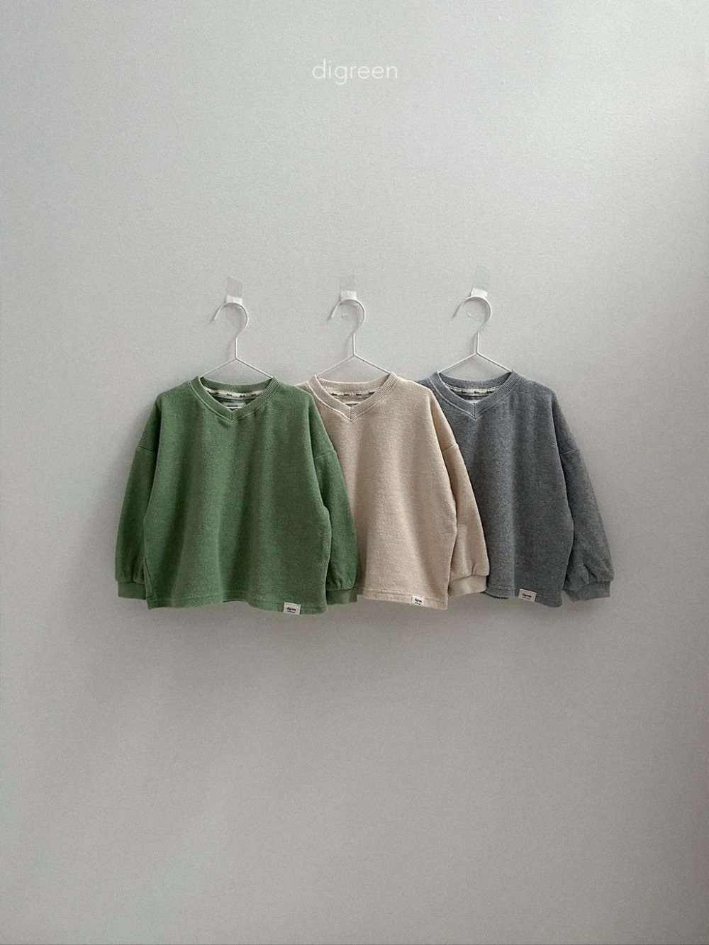Digreen 沙色毛圈衛衣 / 3色