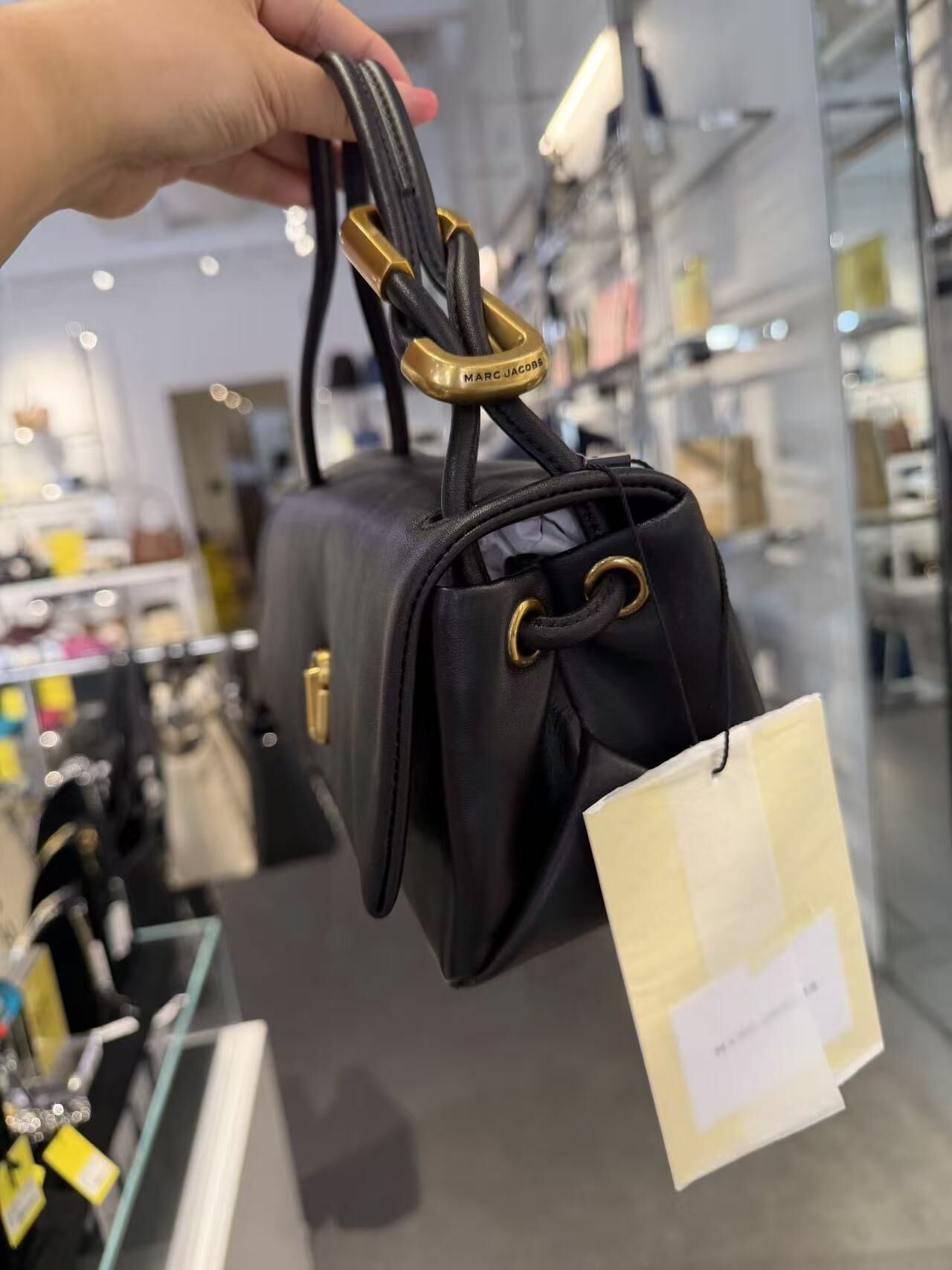 【直播】Marc Jacobs LX072450 The Mini Dual 手提包(黑色)
