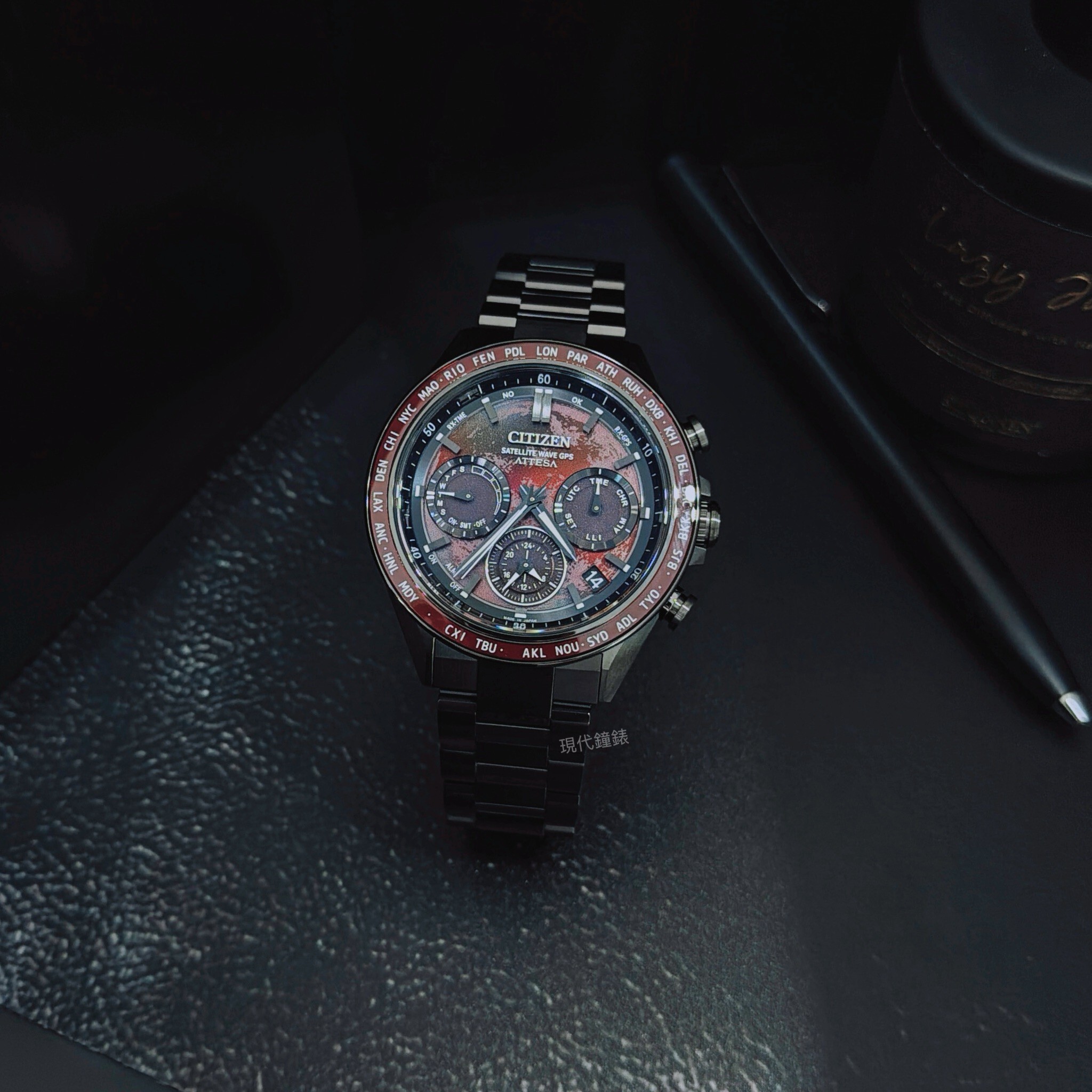【CITIZEN 星辰】ATTESA 限量GPS血月月相男腕錶CC4077-71Z 44.6mm 現代鐘錶