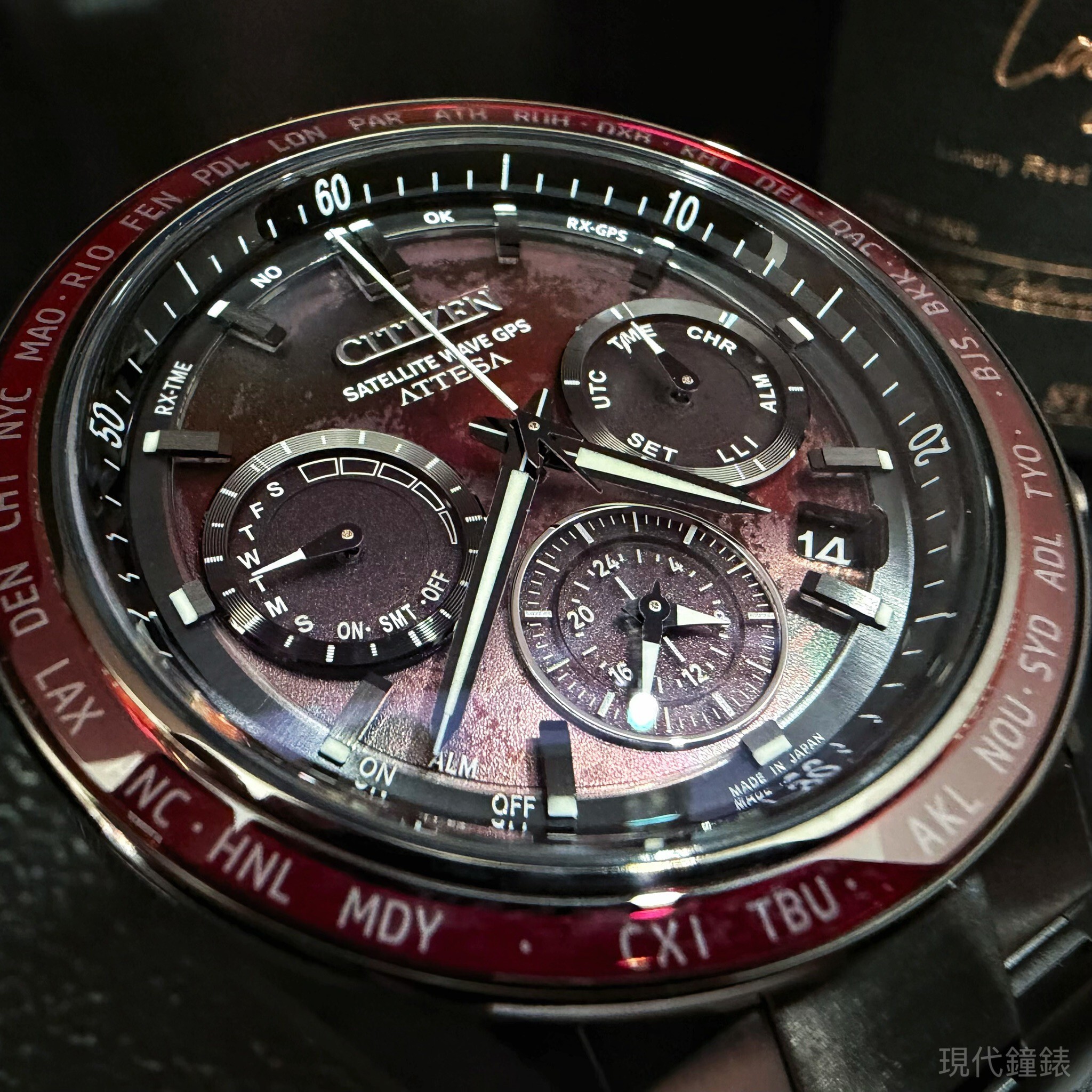 【CITIZEN 星辰】ATTESA 限量GPS血月月相男腕錶CC4077-71Z 44.6mm 現代鐘錶