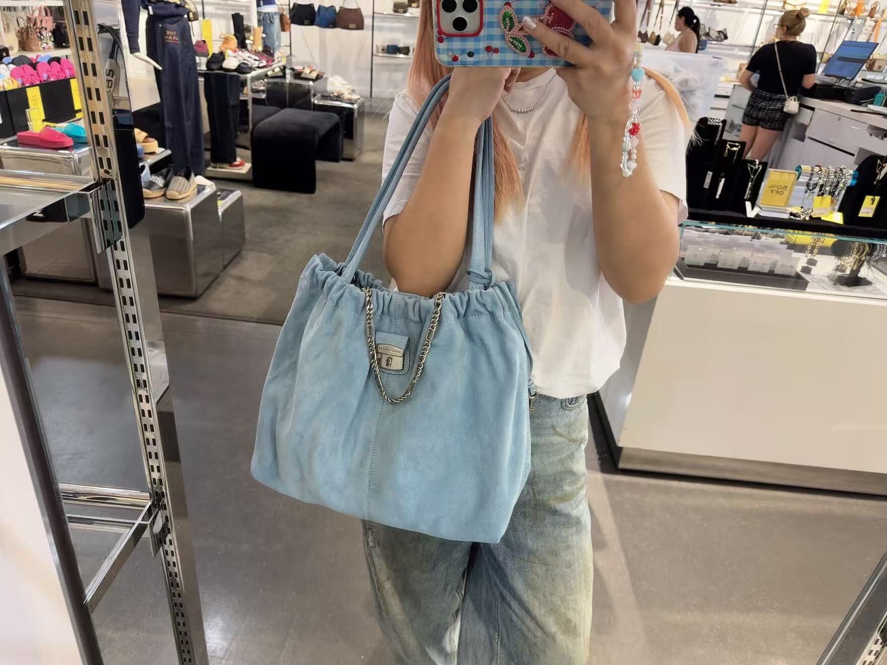 【直播】Marc Jacobs LX072455 The Cristina 大手提包 (淺藍色)