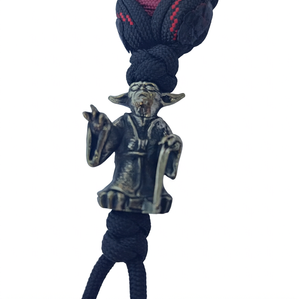 Panda Mouthtip “Yoda” - "Solo" - "Triple Braiding" - Vampire + Burgundy + Black