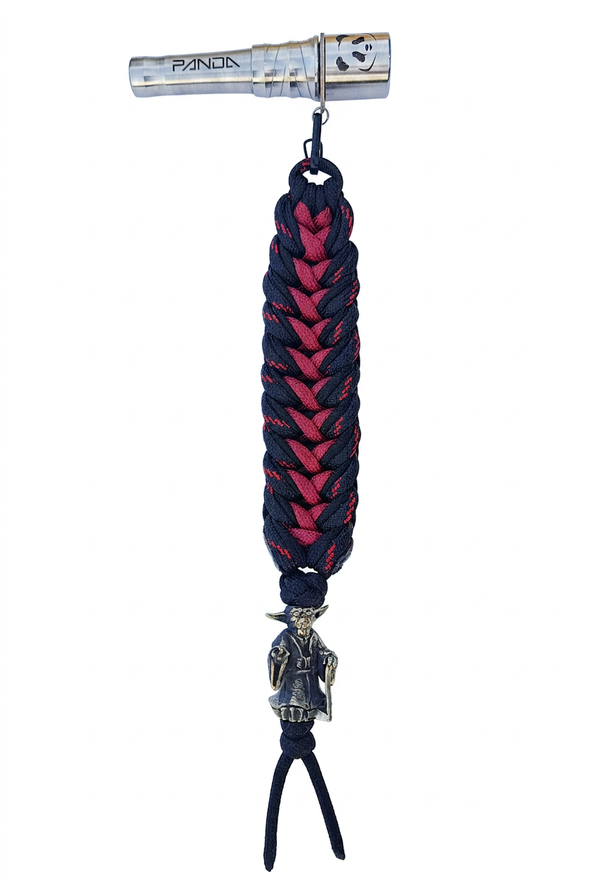 Panda Mouthtip “Yoda” - "Solo" - "Triple Braiding" - Vampire + Burgundy + Black