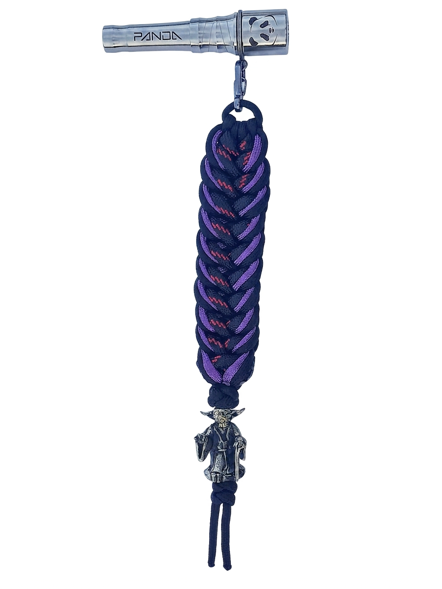 Panda Mouthtip “Yoda” - "Solo" - "Triple Braiding" - Lava + Purple + Black