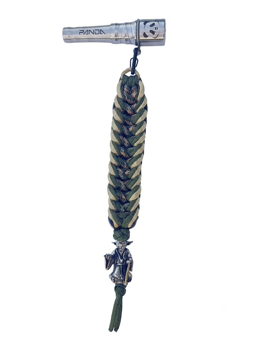 Panda Mouthtip “Yoda" - "Solo” - "Triple Braiding" - Military + Olive + Gold