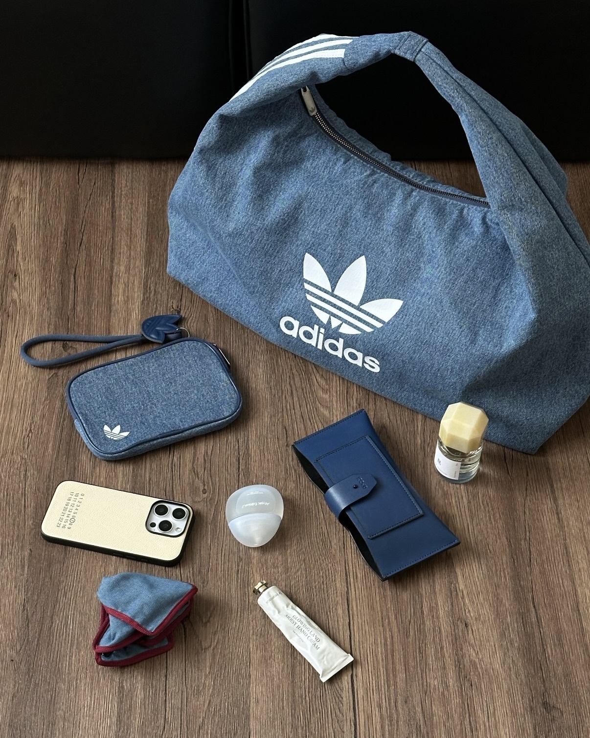 ADIDAS SHOULDER BAG DENIM 雲朵包 小零錢包 單肩包 手提包 牛仔包 丹寧 牛仔藍 IX7693 黑灰 IX7694 / 預購