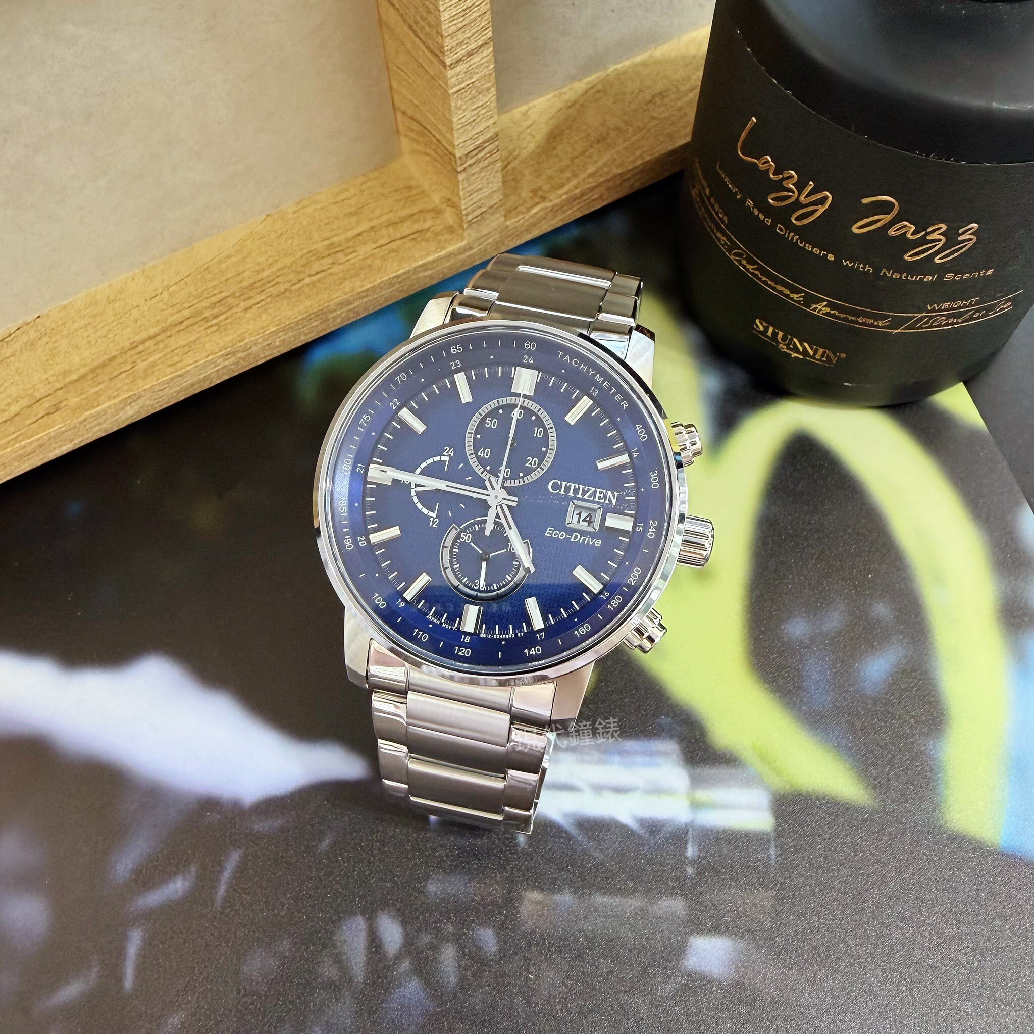 【CITIZEN 星辰】 Chronograph系列 藍面計時腕錶CA0840-87L 43mm 現代鐘錶