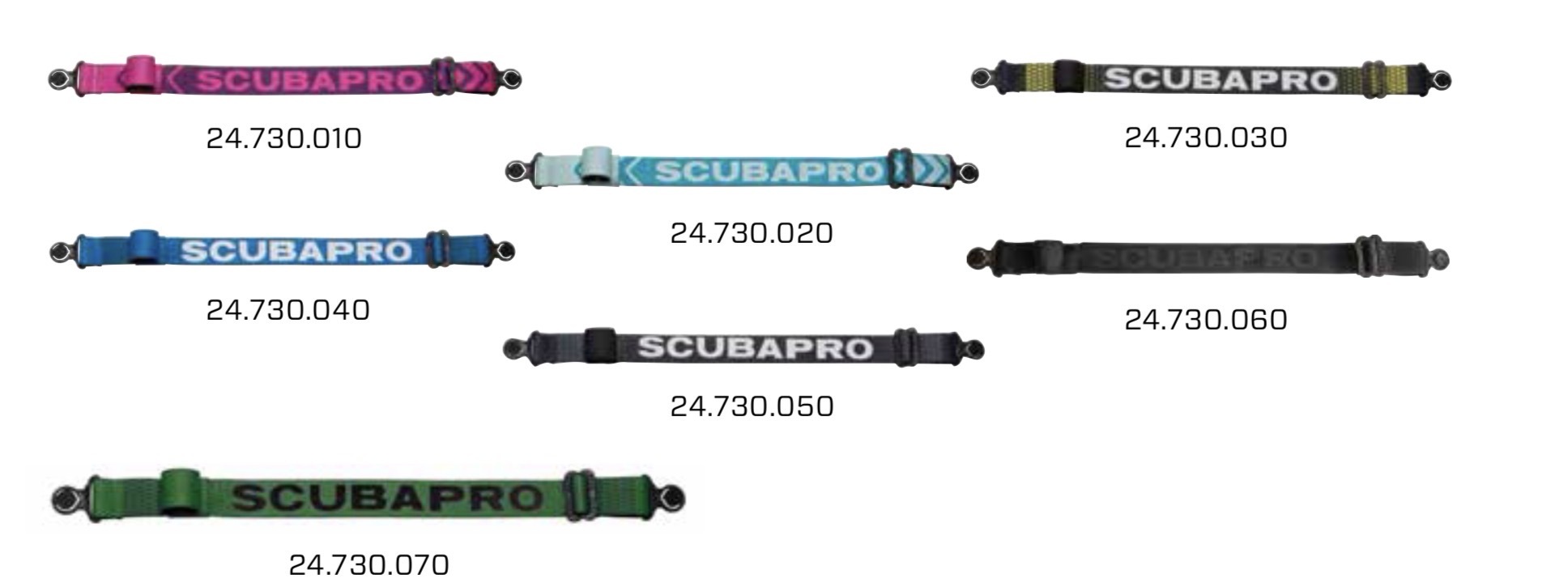 Scubapro 髮帶 COMFORT MASK STRAP 雙色 / 全黑