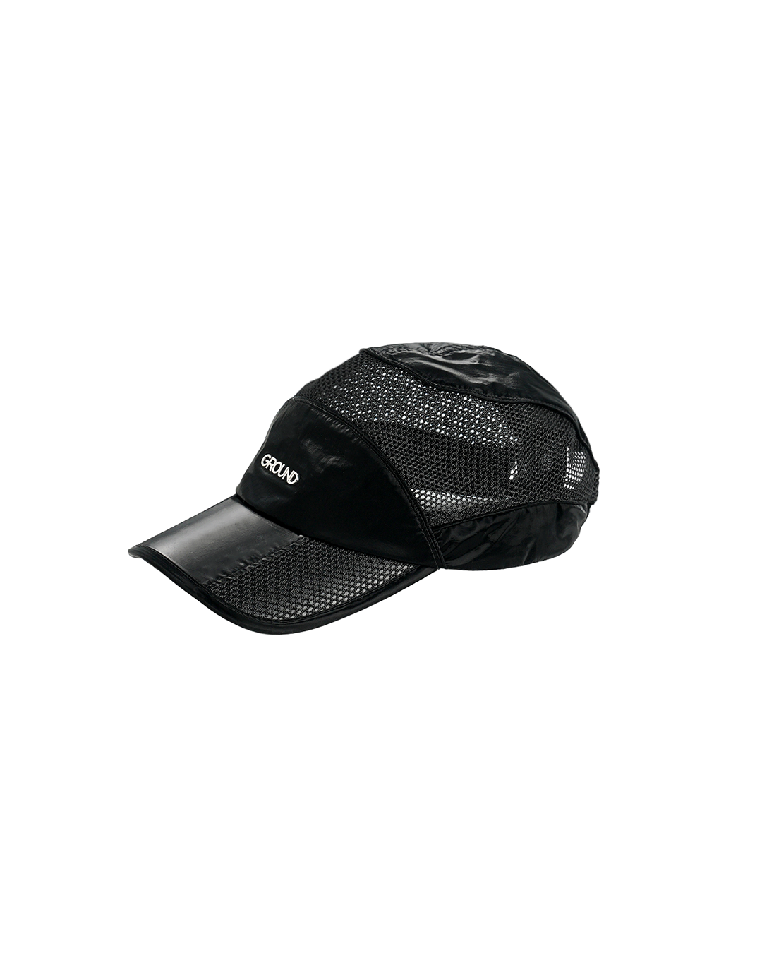 韓國IKAMPER GROUND CHROME PANEL MESH CAP 鍍鉻拼接透氣機能帽
