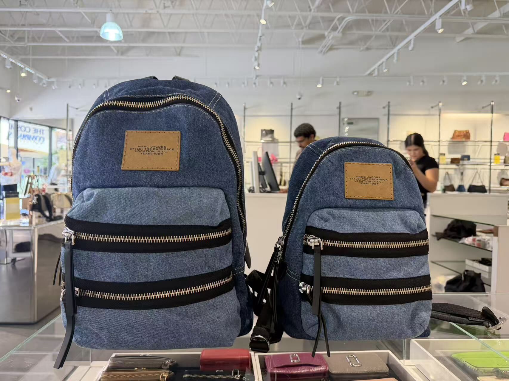 【直播】Marc Jacobs LX0724119 牛仔拼色背包