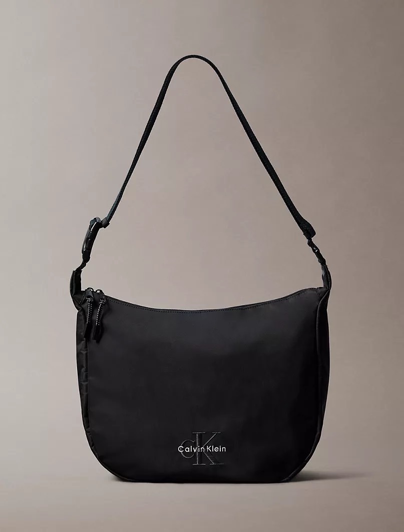 Calvin Klein CK 經典Logo 大容量 流浪包 斜背包 Hobo包