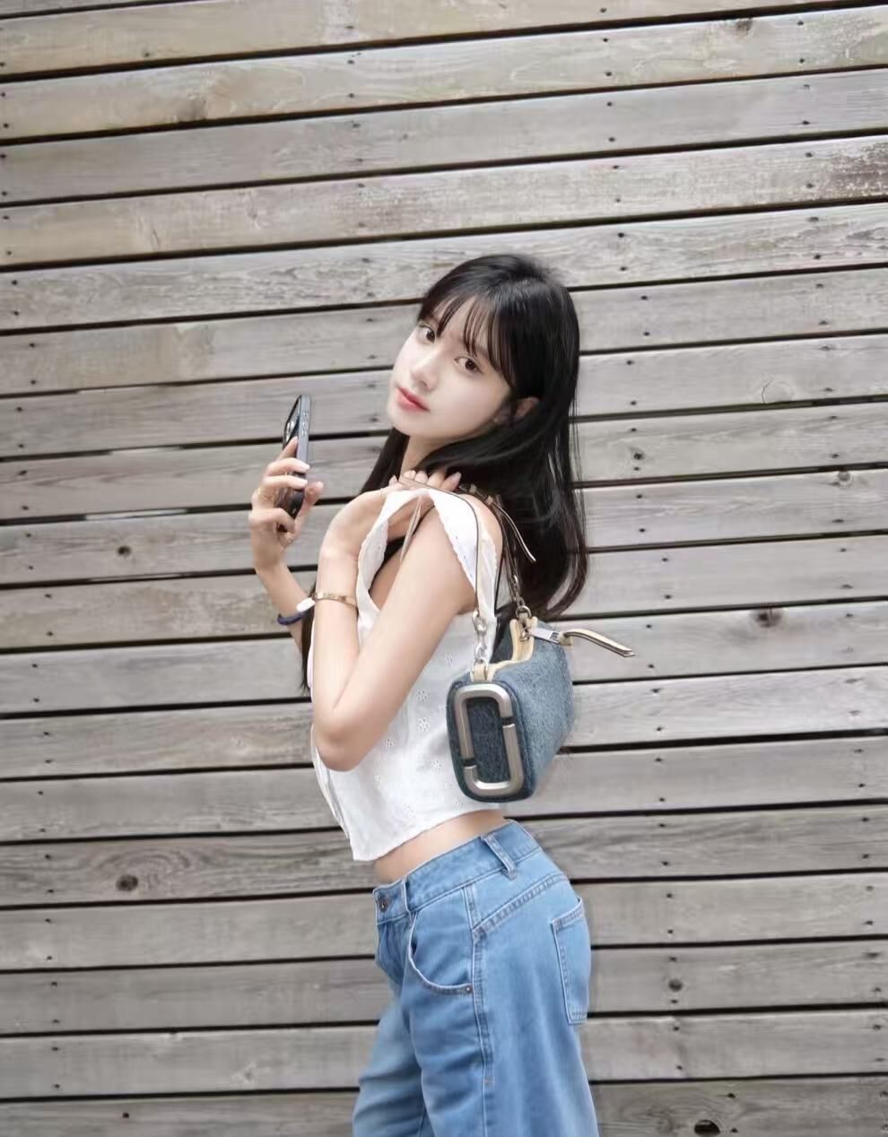 【直播】Marc Jacobs LX0724121 牛仔圓筒包 (深藍色)
