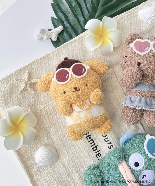 日本 SANRIO 三麗鷗 渡假系列 捧臉 吊飾 娃娃