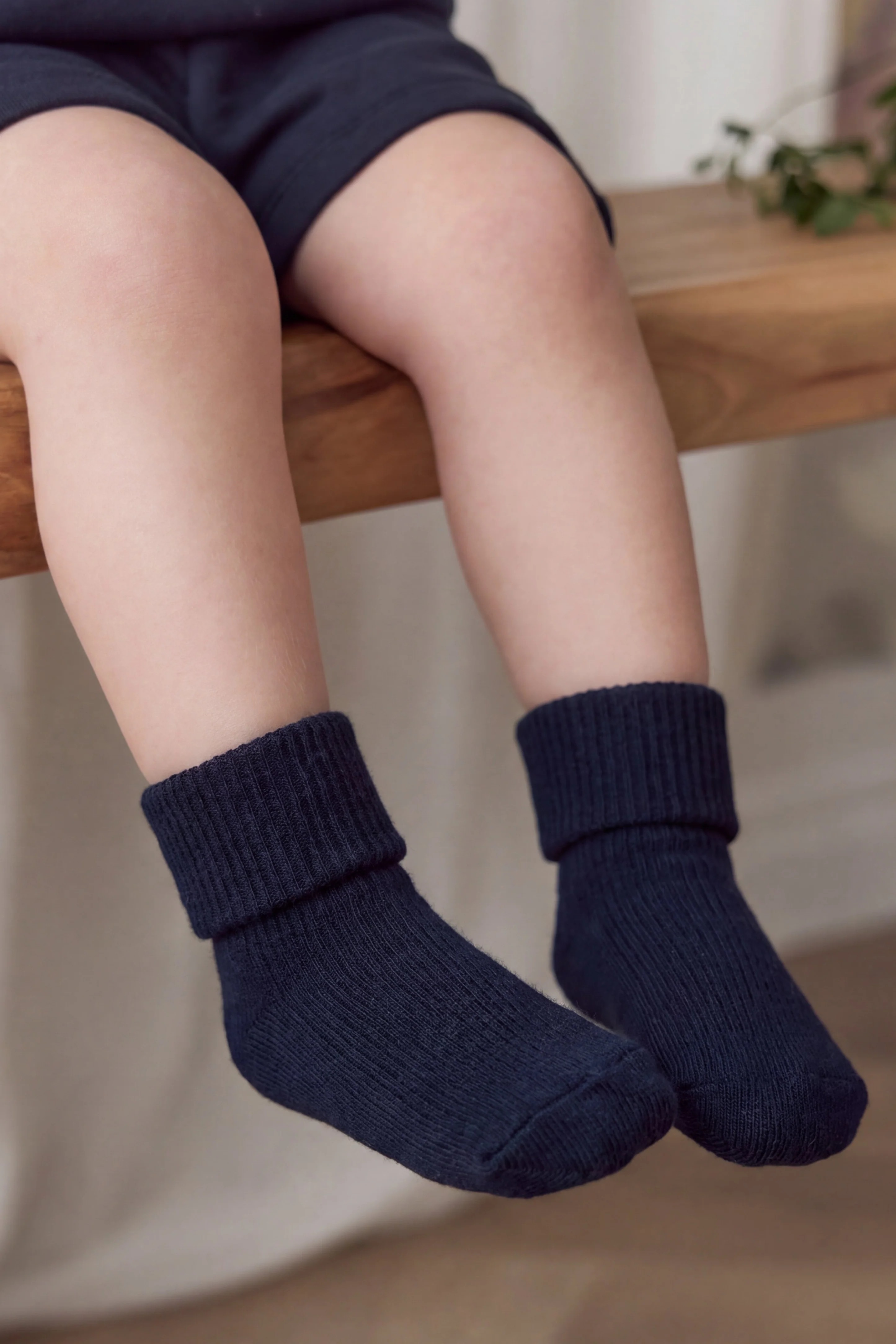 【預購】JAMIE KAY - Classic Rib Sock（Navy）