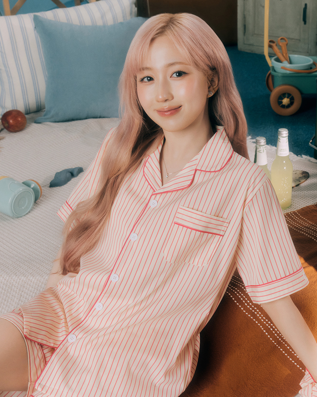 【預購】Dossy 男女同版 Short-Sleeve Pajamas Set 短袖 短褲 睡衣 套裝組 NMIXX Haewon 吳海嫄 同款 多款可選