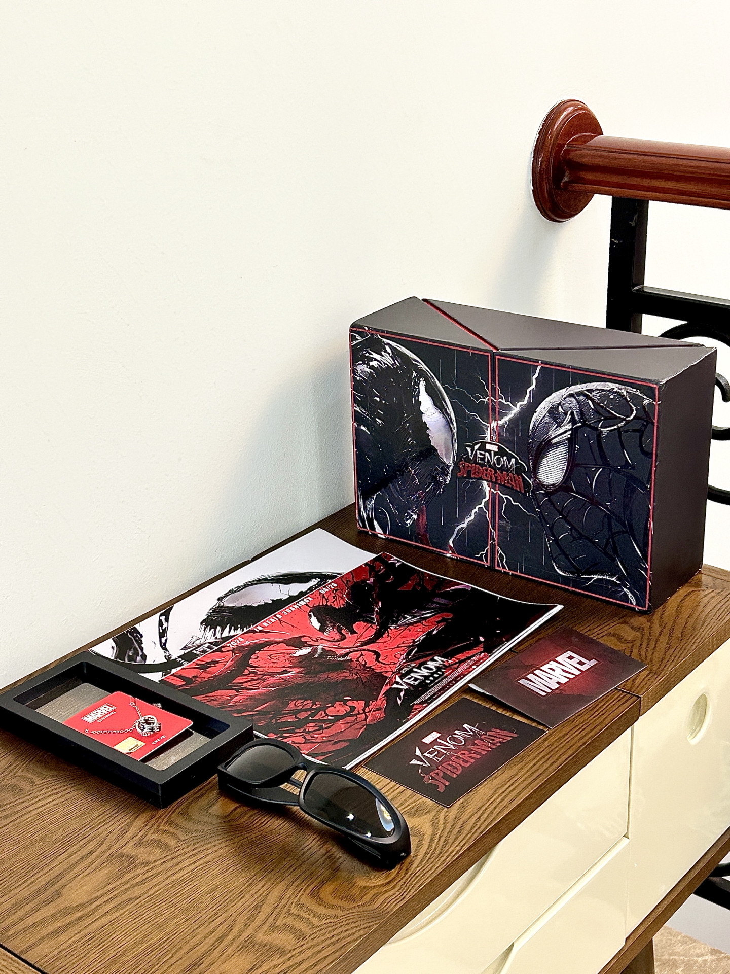 <正版授權> MARVEL  VENOM X SPIDERMAN 猛毒 蜘蛛人 情人節送禮 項鍊 墨鏡 飾品 禮盒
