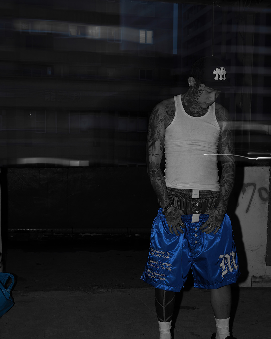 MTA｜Satin Shorts (Blue)