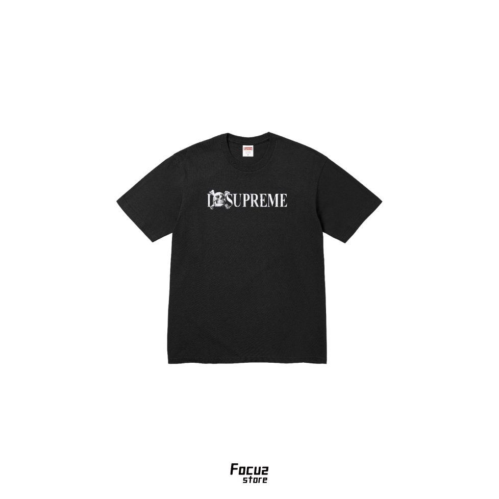 【Focus Store】現貨秒發 Supreme FW25 Week1 Skull Tee 骷髏Logo 短袖 黑色