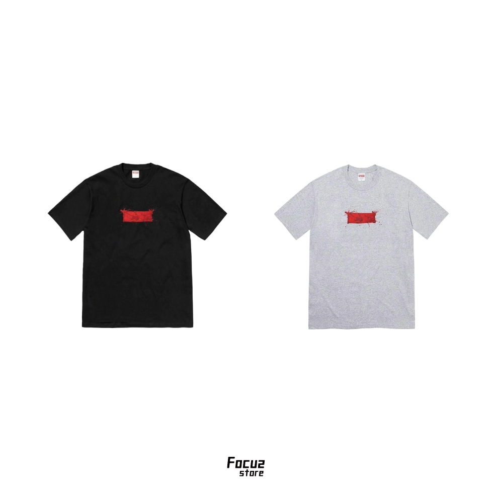 【Focus Store】現貨秒發 Supreme SS22 Week8 Ralph Steadman Box Logo Tee 油漆Logo 短袖 兩色