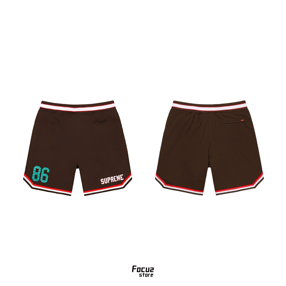 【Focus Store】現貨秒發 Supreme SS22 Faux Croc Basketball Short 短褲 棕色