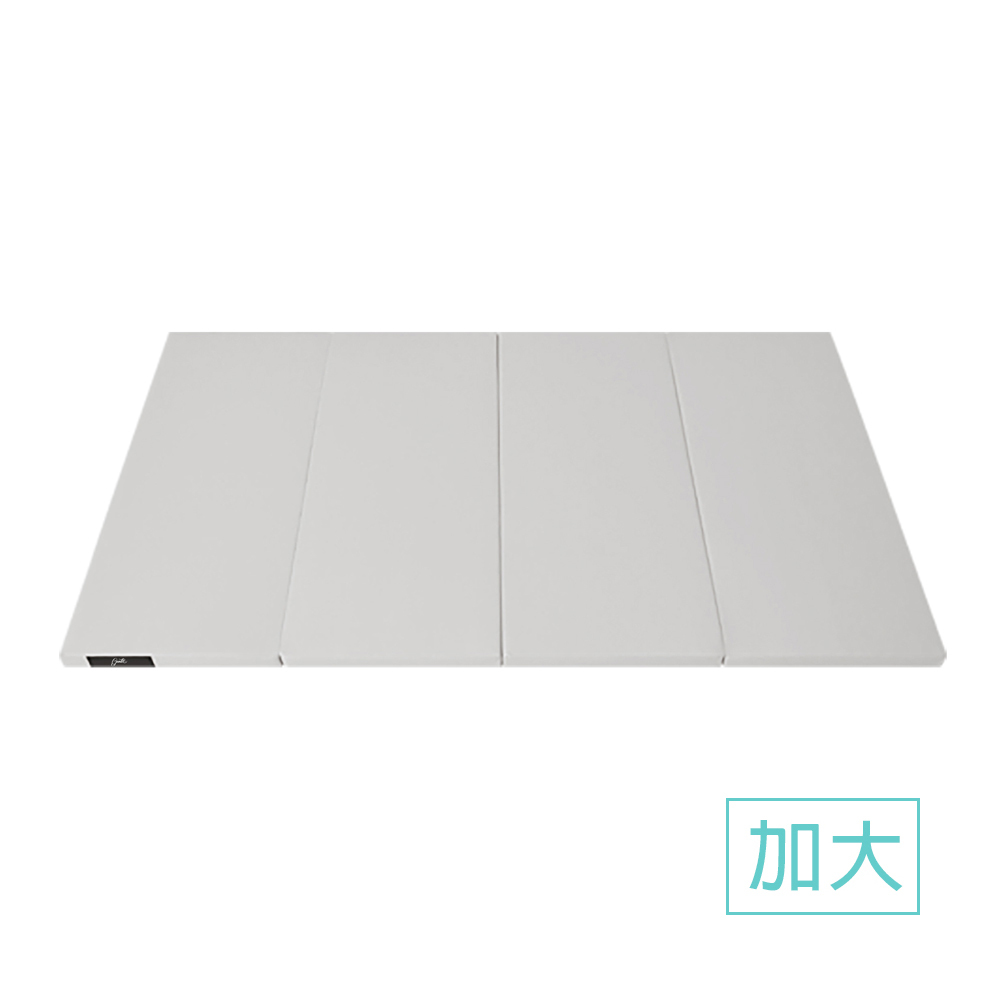 gunite 韓製超厚4cm又超大兒童抗菌摺疊遊戲地墊 200×140×4cm（北歐灰）｜無毒無味｜超降躁