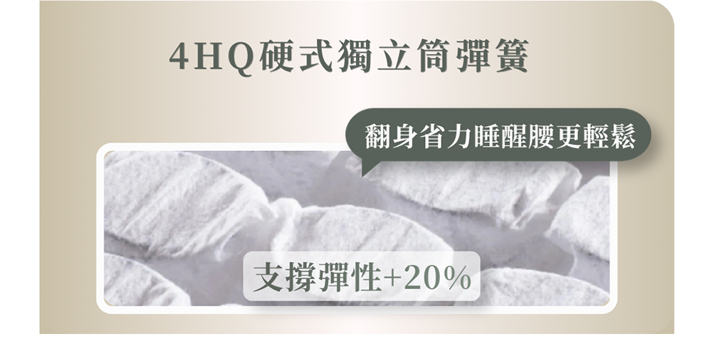 舉重床4HQ硬式獨立筒彈簧