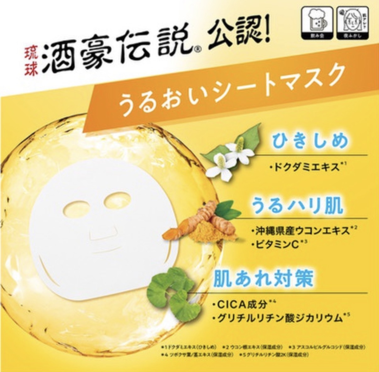 【多莉推薦】JP BCL 素肌傳說 薑黃提拉緊緻掛耳面膜 1片 3921 TK260724