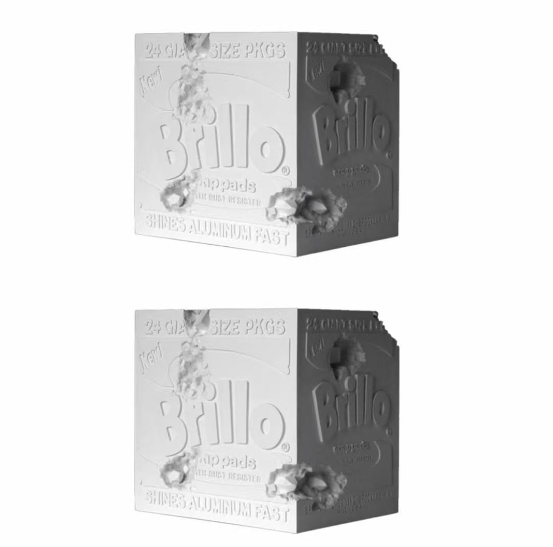 Daniel Arsham The eroded Brillo Box