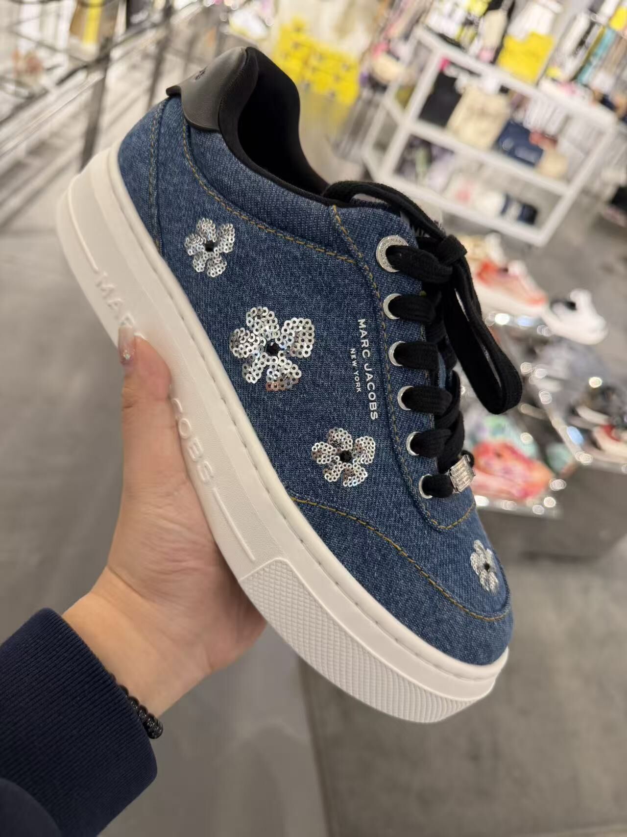 【直播】Marc Jacobs LX0724142 牛仔布厚底鞋