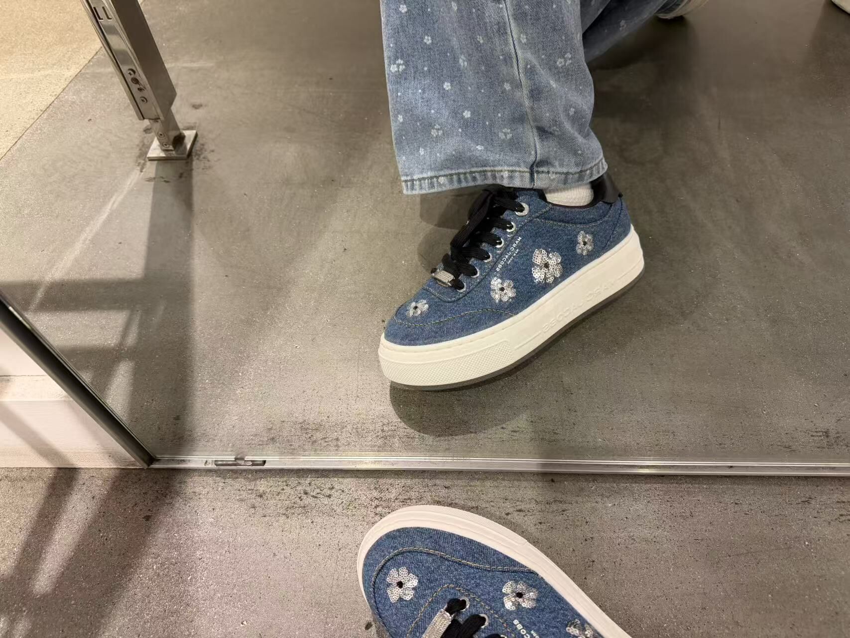 【直播】Marc Jacobs LX0724142 牛仔布厚底鞋