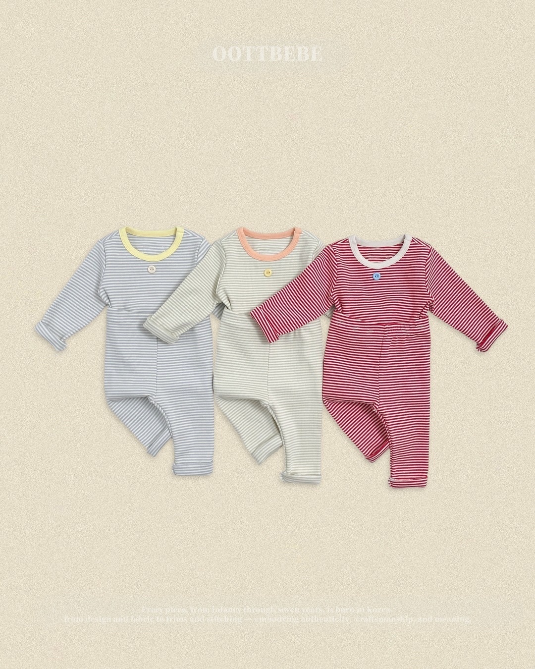 OOTT BEBE Soft Stripe Easywear