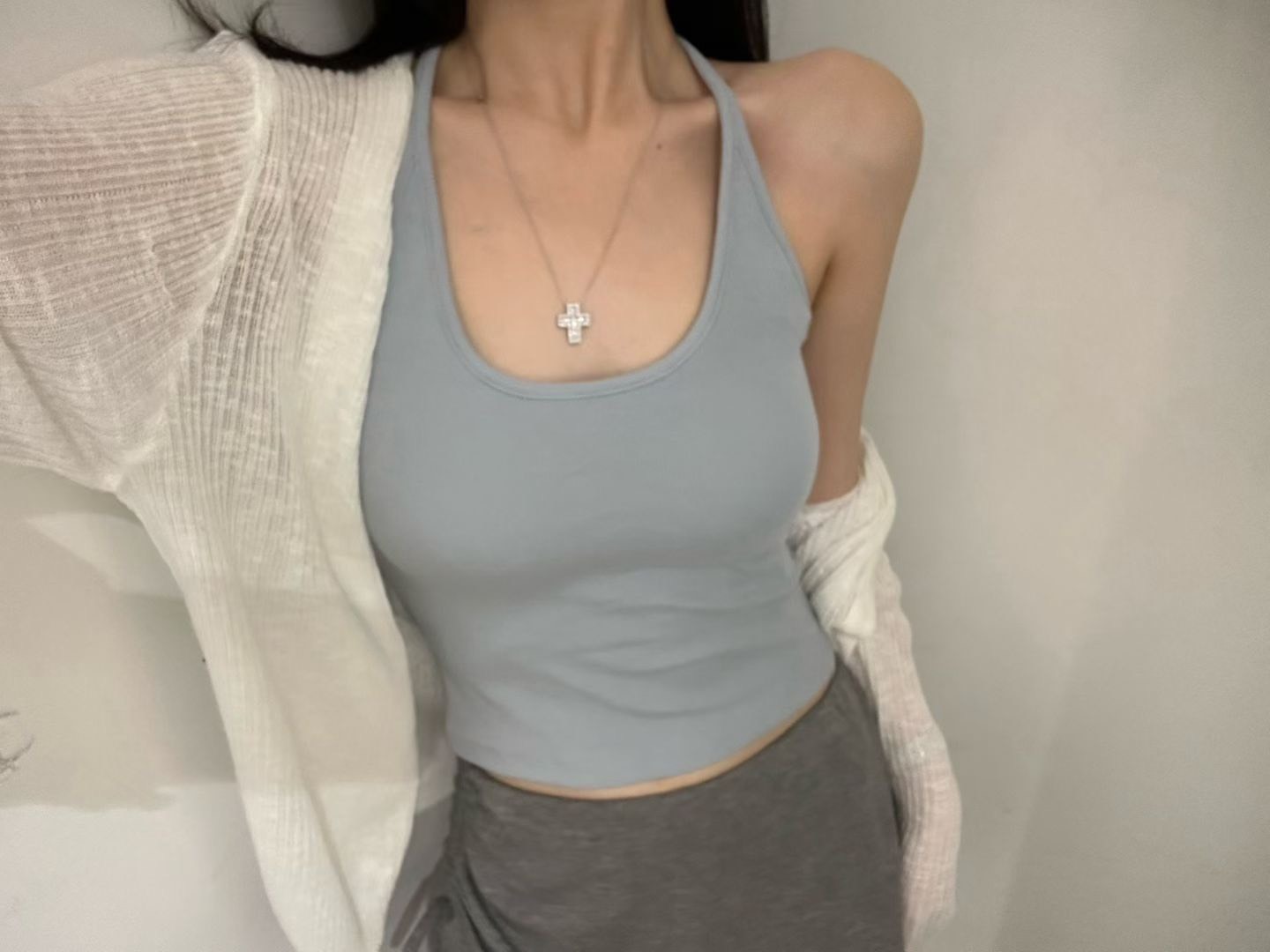 倒V蕾絲BRA背心