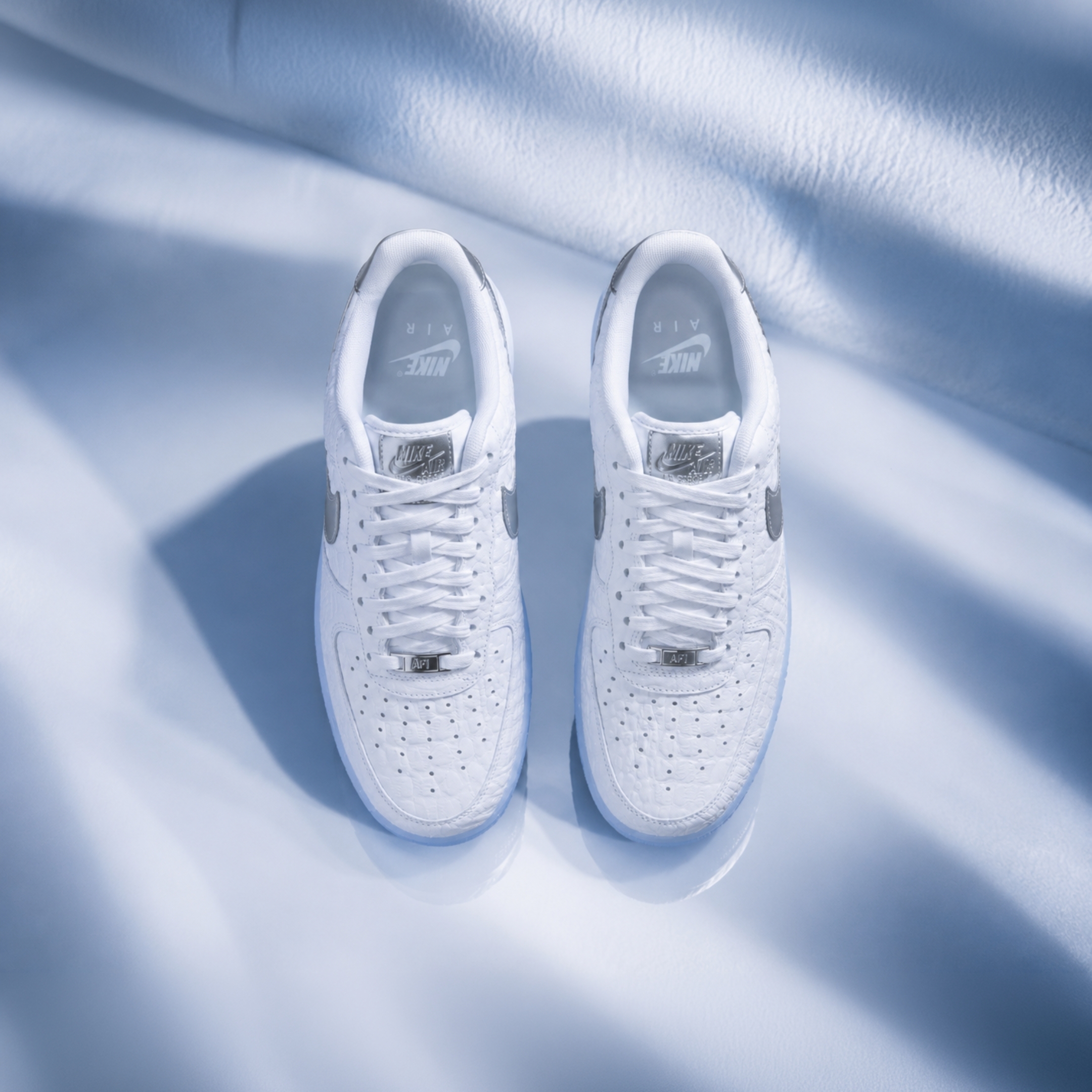 NICEDAY 代購 Nike Air Force 1 冰藍 冰川藍 藍色 冰底 白 IR1981-100